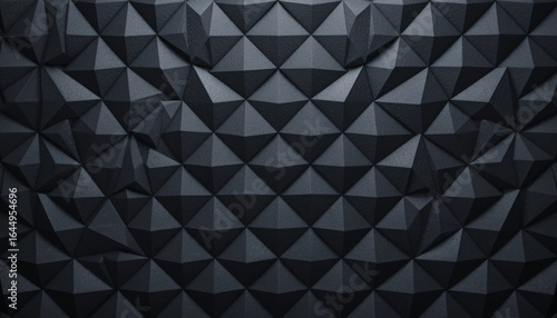 Abstract Dark Triangular Tile Pattern Background, Seamless Geometric Texture