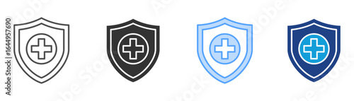 Prevention Icon Set Multiple Style Collection