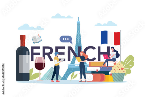 French language class with french culture elements