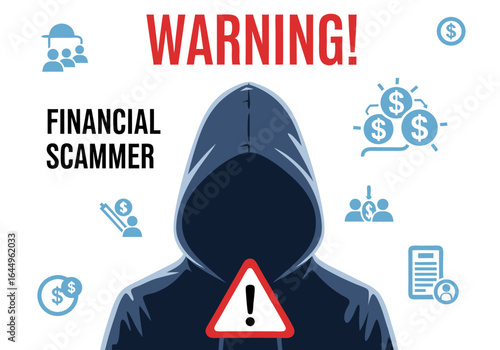 Financial Scammer Warning Beware of Fraudulent Schemes and Identity Theft Prevention