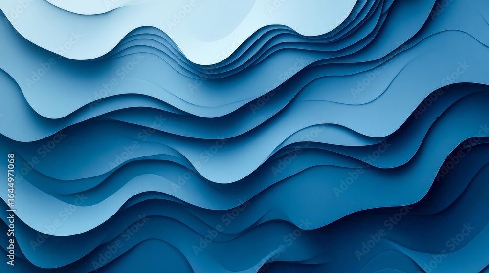 Fototapeta premium monochrome blue gradient background with navy light blue soft fade