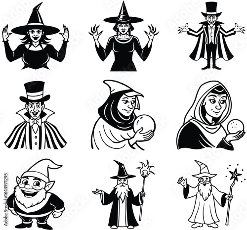 Fantasy Characters Spells Magic Witches Wizards Sorcerers Fortune Tellers