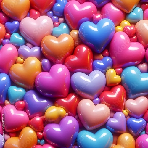 
3. Shiny Heart Wallpaper – Cute Romantic Decorative Design