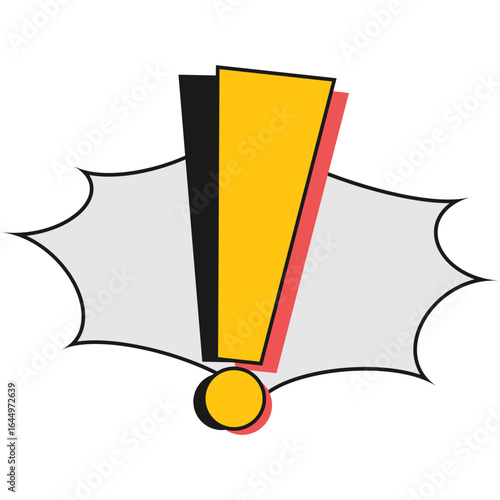 comic style exclamation mark