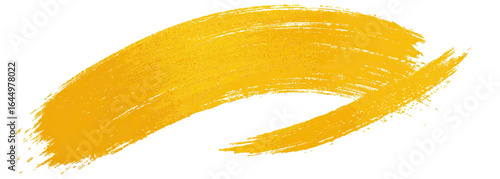Bright, irregular, curved, yellow shape