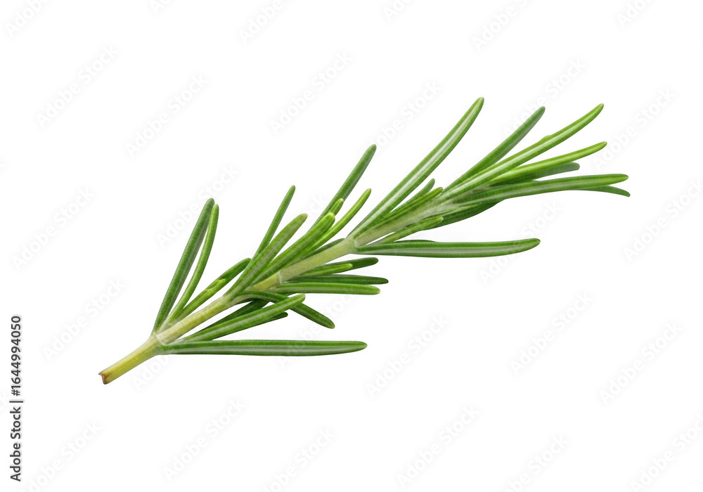 Fototapeta premium Fresh rosemary sprig isolated on transparent background
