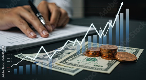 trader   working on chart