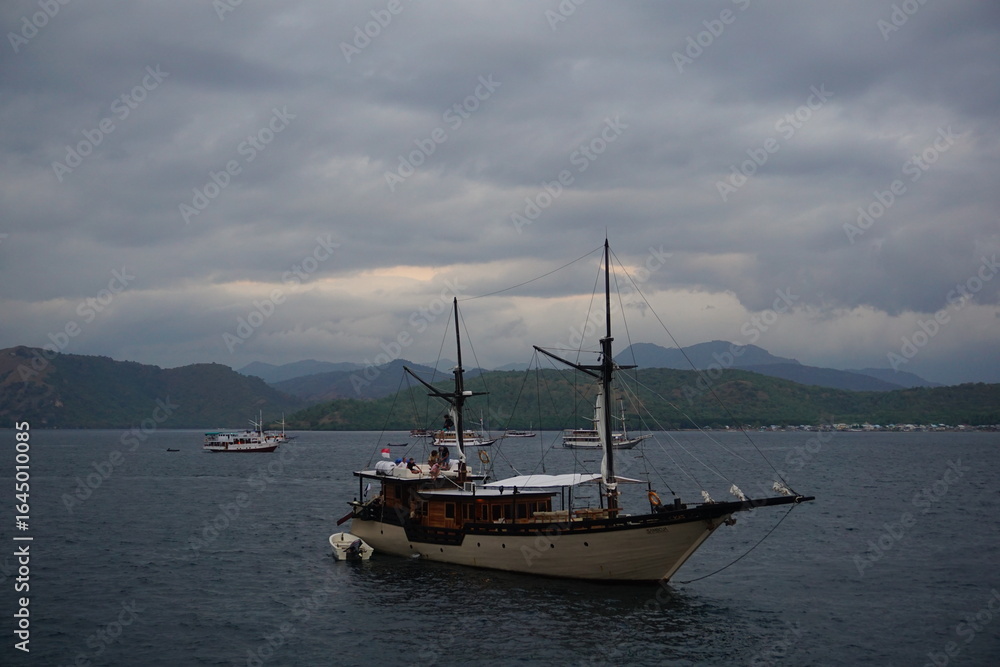 Fototapeta premium boats on the river