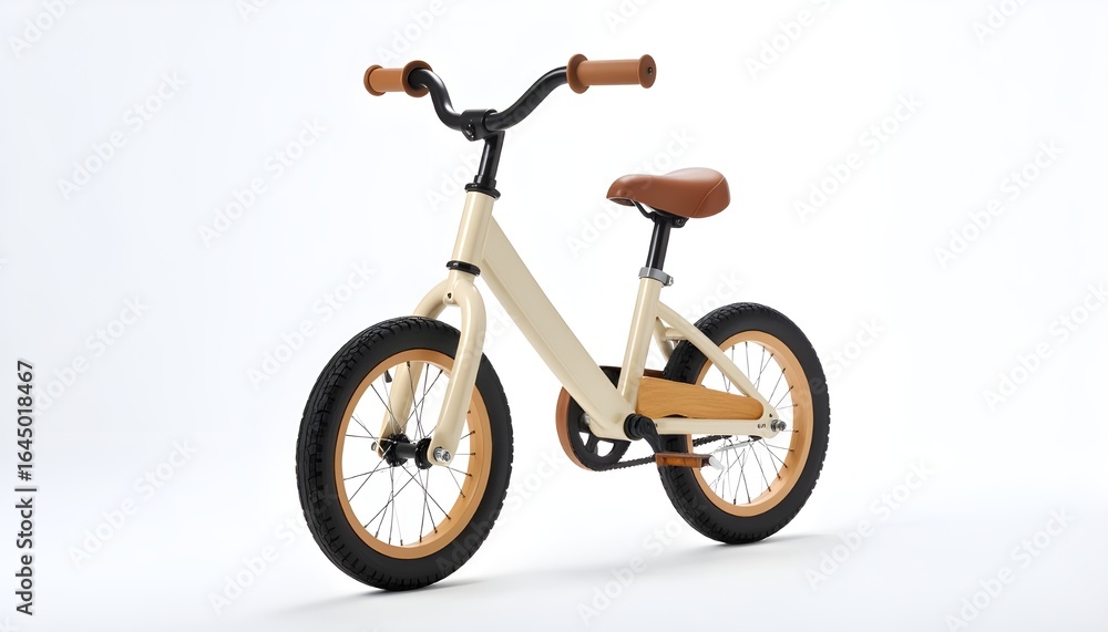 A minimalist kid's first pedal bike, featuring a vintage design with modern simplicity, symbolizing the joy and freedom of childhood. A minimalist kid's first pedal bike, featuring a vintage design with modern simplicity, symbolizing the joy and freedom of childhood.