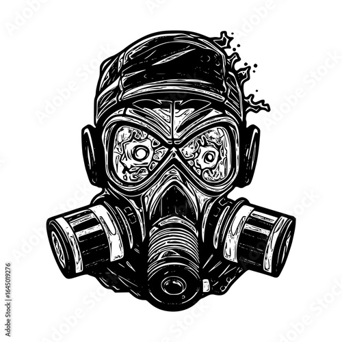 Gas mask respirator protection danger
