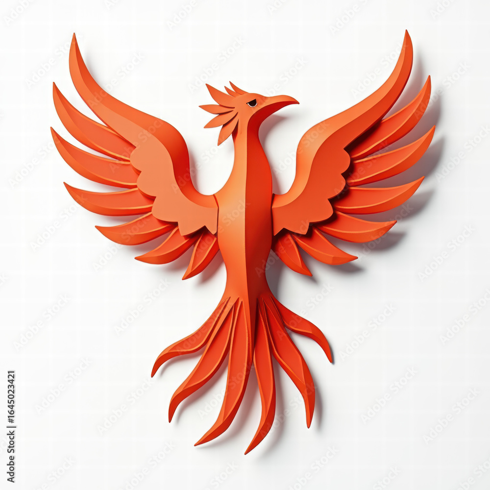 Obraz premium Paper Phoenix Rising