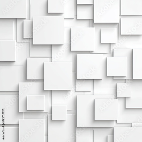 Wallpaper Mural Abstract white square pattern Torontodigital.ca