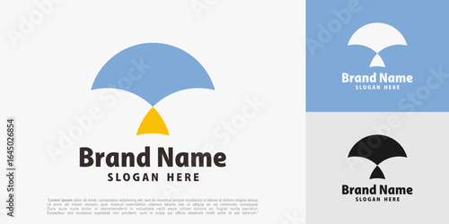 Parachute icon symbols. Vector illustration.
