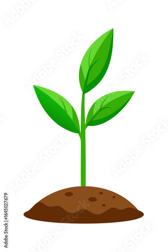 Vibrant green seedling emerges from rich soil symbolizing growth, new beginnings, and successful cultivation for eco-friendly projects and organic farming concepts