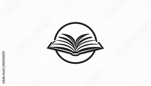 Open book logo design