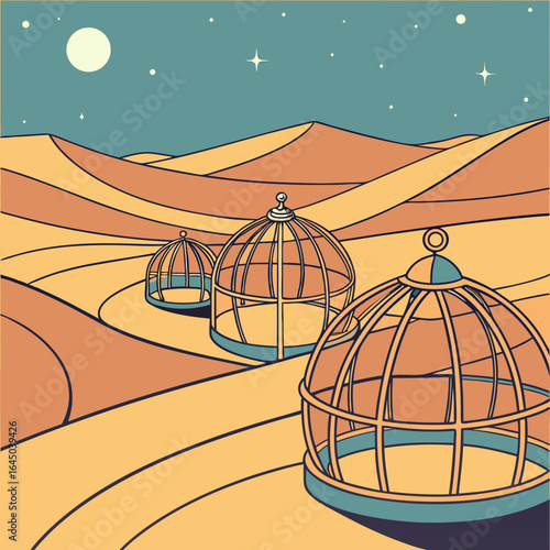 vector illustration of a bird house