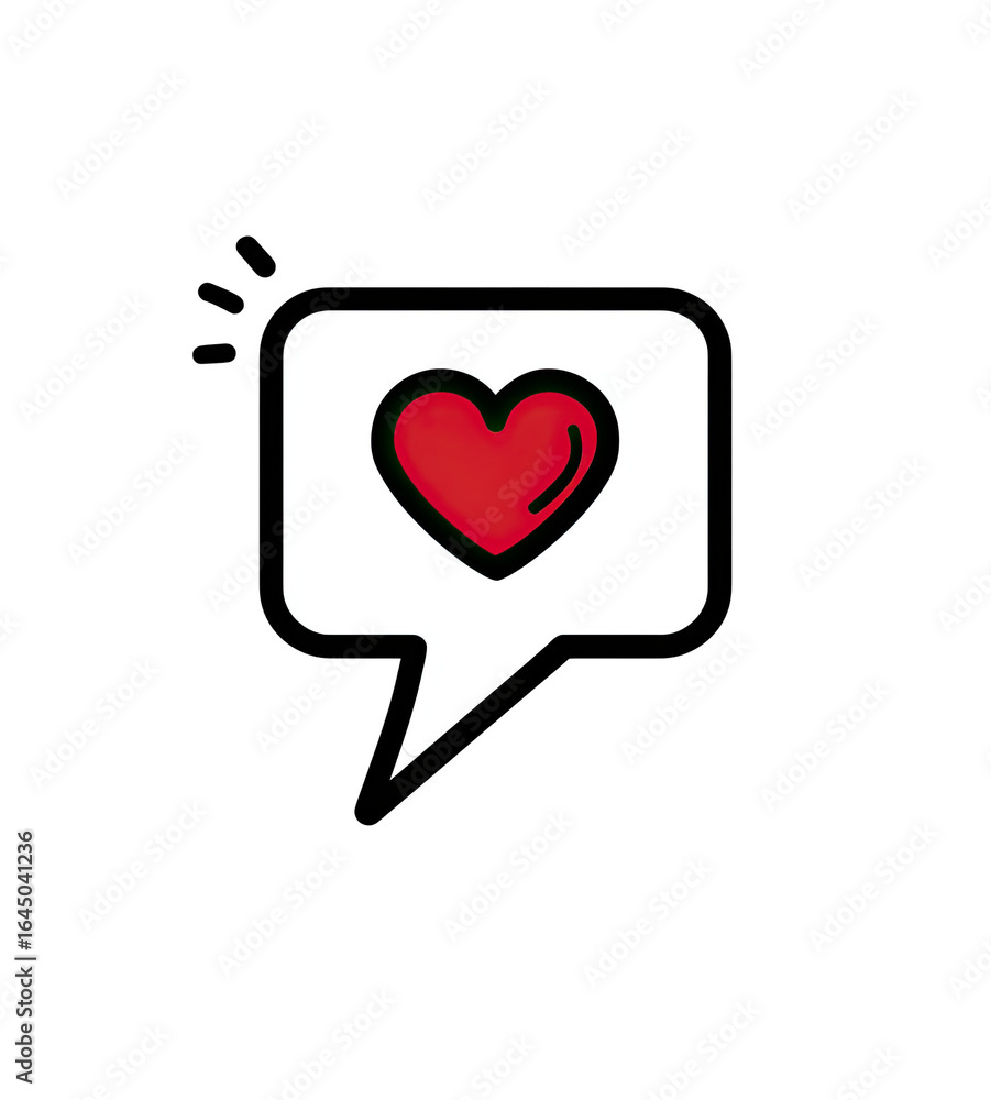 Simple speech bubble with a heart (1) Simple speech bubble with a heart (1)
