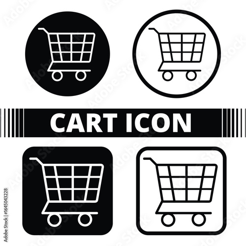 Cart Icon | Online Store & Checkout Symbol for Web Design