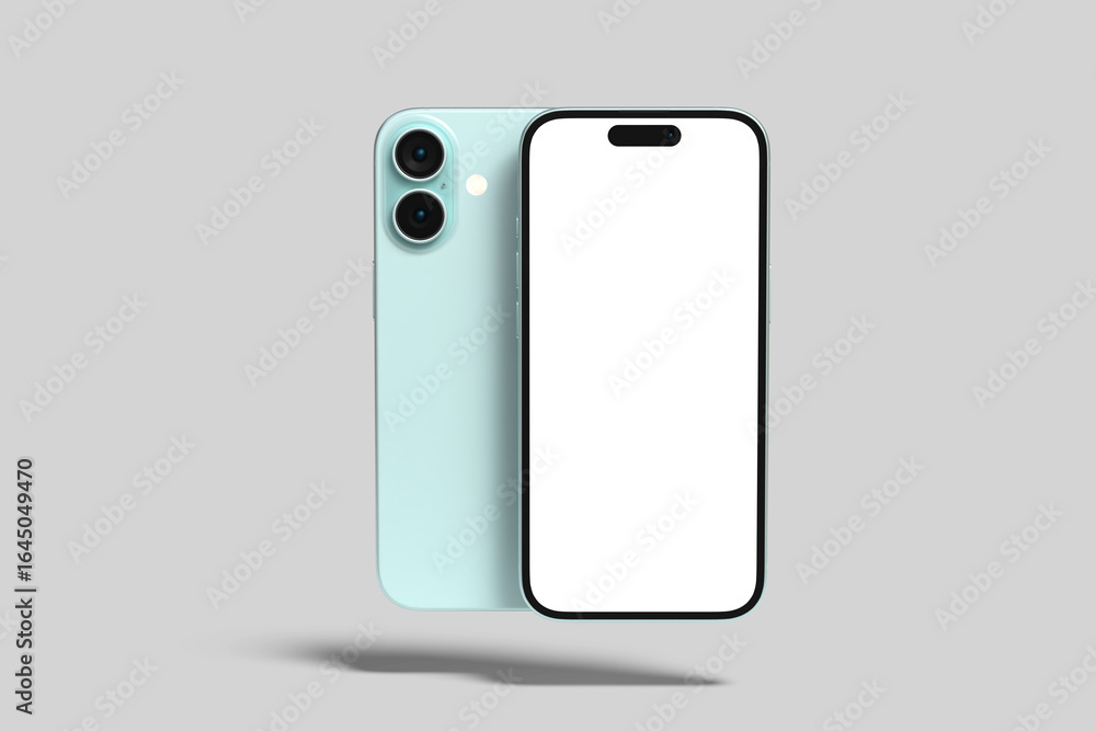 Phone 16 Screen Blank Mockup Template Phone 16 Screen Blank Mockup Template