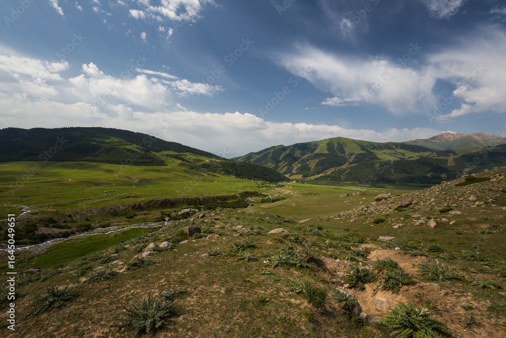 Fototapeta premium Tianshan Mountains in Kyrgyzstan