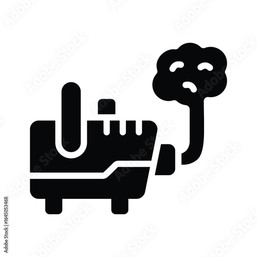 A captivating filled icon of fog machine