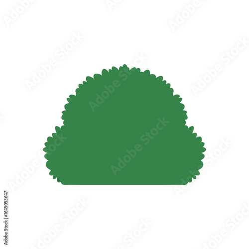 Green bush silhouette graphic design.