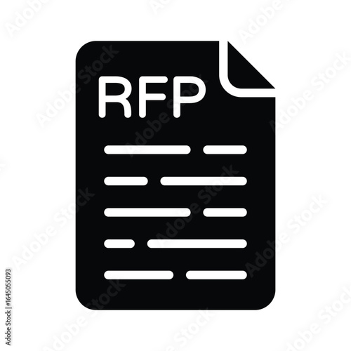 A solid style icon showing ref event proposal