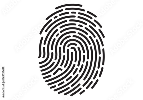 Unique Fingerprint Design - Secure Identity & Biometric Art Illustration