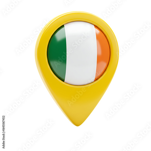 Ireland Location Pin Icon with National Flag On Transparent Background Free Download Ireland Location Pin Icon with National Flag On Transparent Background - GFXLoad