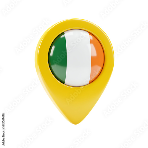Ireland Flag Map Pointer Symbol On Transparent Background Free Download Ireland Flag Map Pointer Symbol On Transparent Background - GFXLoad