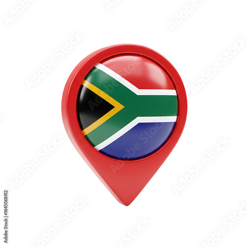South African flag location pin icon isolated transparent background Free Download South African flag location pin icon isolated transparent background - GFXLoad