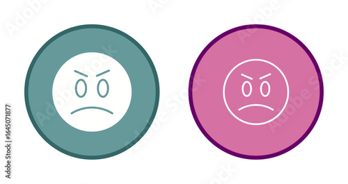 Angry Face Icon Design