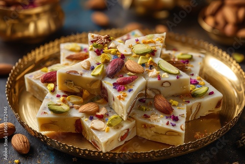 Festive Star-Shaped Kaju Katli Delight