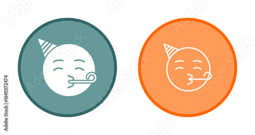 Partying Face Icon Design
