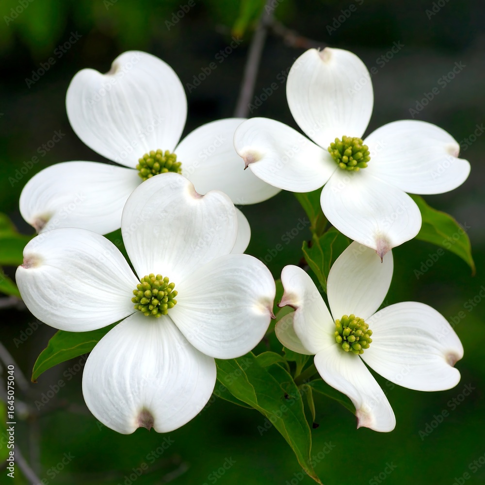 Fototapeta premium Close-up of delicate white flowers
