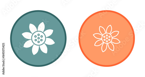 Sunflower Symbol Icon Design
