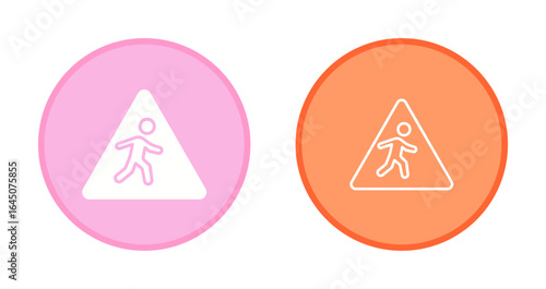 Children Crossing Icon Design