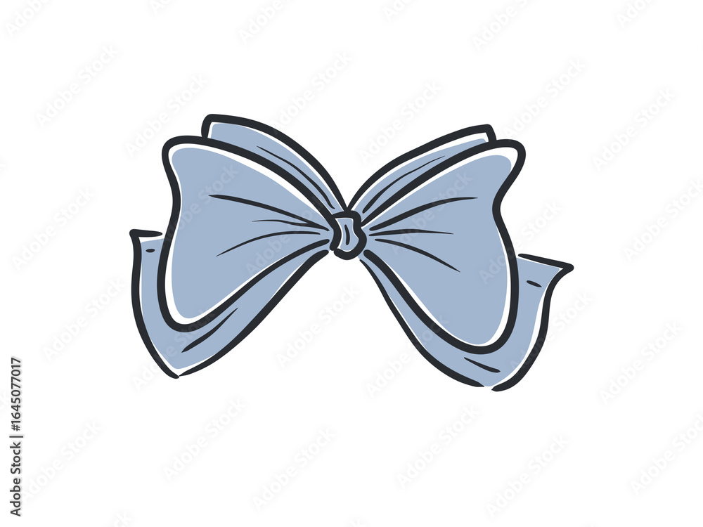 Minimalist blue bow graphic with a black outline, ideal for feminine and sweet baby designs. Minimalist blue bow graphic with a black outline, ideal for feminine and sweet baby designs.