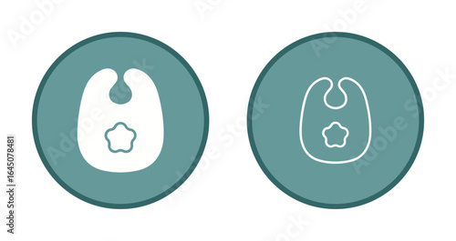 Cute Bibs Icon Design