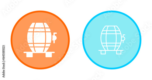 Wine Cask Icon Design