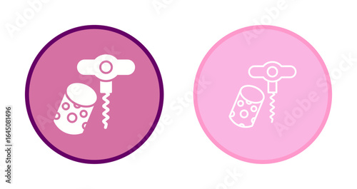 Wine Cork Icon Design