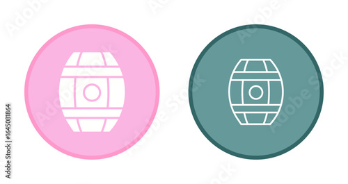 Wine Barrels Icon Design
