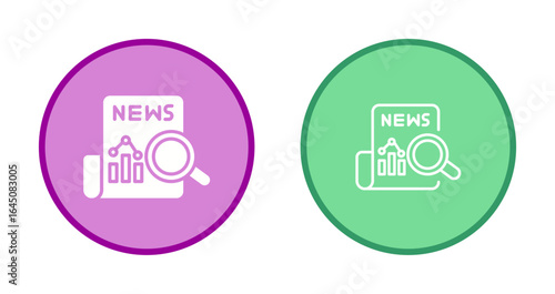 News Analysis Icon Design