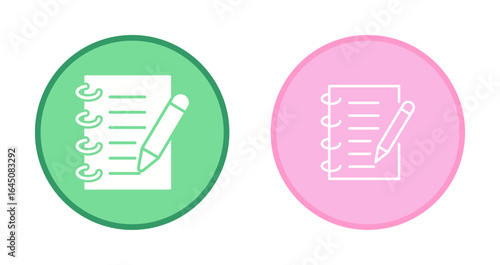 Journalist Notebook Icon Design