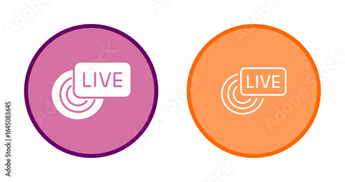 Live Broadcast Icon Design