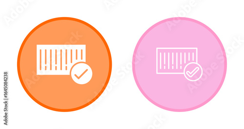 Barcode Check-in Icon Design