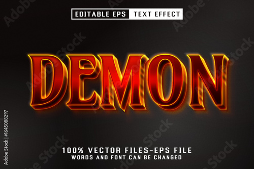 Demon Editable Text Effect