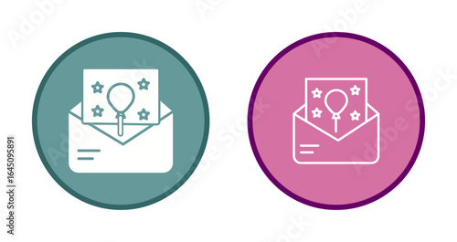 Party Invitation Icon Design