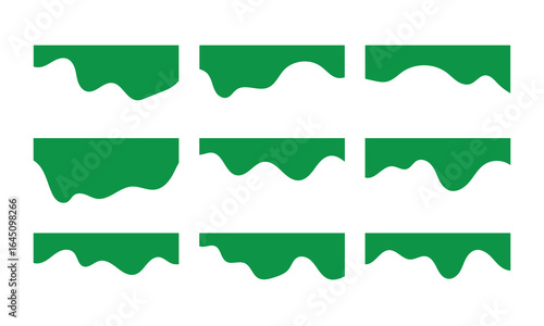 Collection of dividers shape templates. Modern separator header for website and app. Curve lines, wave collection of abstract design element. Abstract divider template vector illustration in eps 10.
