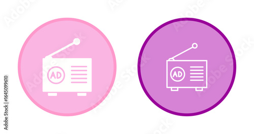 Radio Ad Icon Design